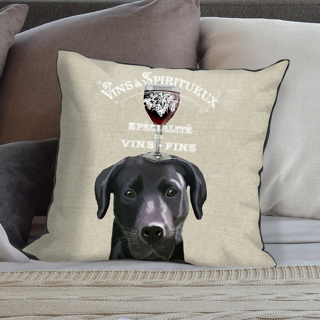 Black Lab Gifts Black Lab Pillow Black Lab Cushion Cover Funny Etsy