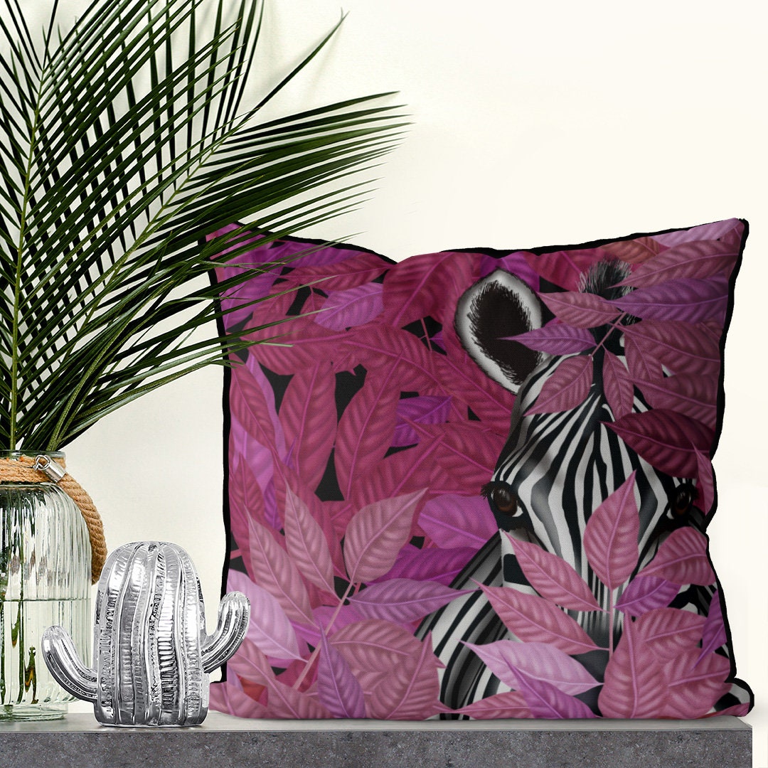 Trending Now Pink Pillow Cover Tropical Decor Tropical Pillow Etsy