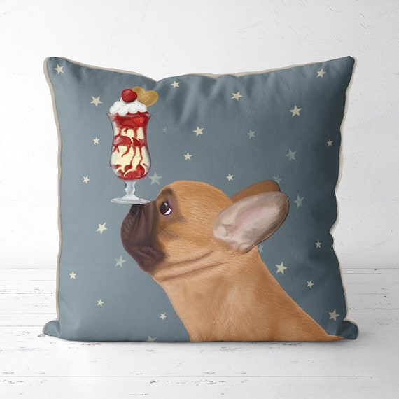 French Bulldog pillow French Bulldog Silkscreen French Bulldog Pillow | Etsy