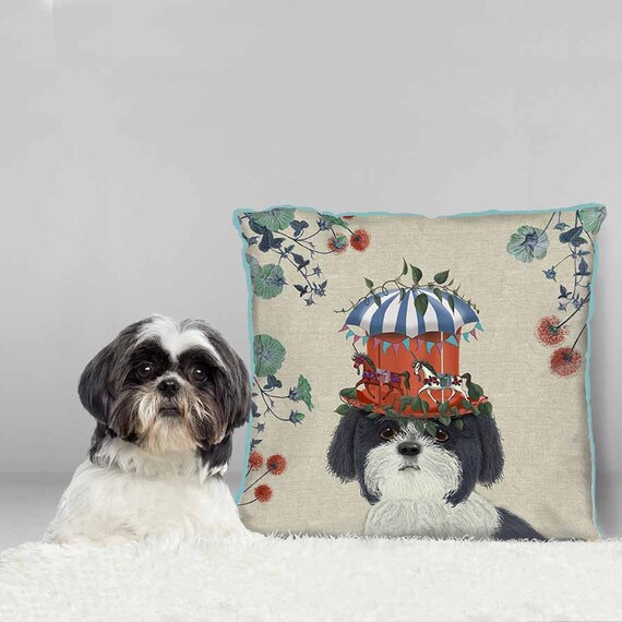 Shih Tzu Gift Shih Tzu Pillow Cover Shih Tzu Cushion Cover Etsy