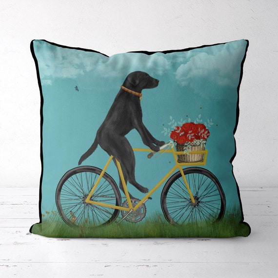 Black Lab Pillow, Dog Cushion, Labrador Retriever, Black Lab Gifts, Dog  Lover Gifts, Dog Throw Pillow 