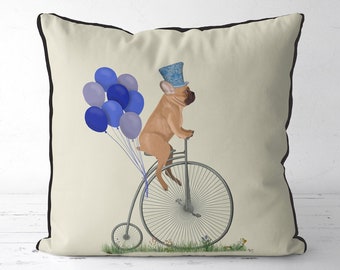 French Bulldog pillow cover Fawn French Bulldog cushion cover French Bulldog gift idea for Frenchie owner lover cute dog gift uk