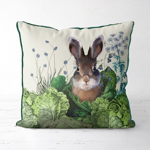 Easter gift spring pillow Rabbit pillow Cabbage Patch4 bunny gift rabbit gift Woodland Nursery throw pillow Decorative easter decor accent