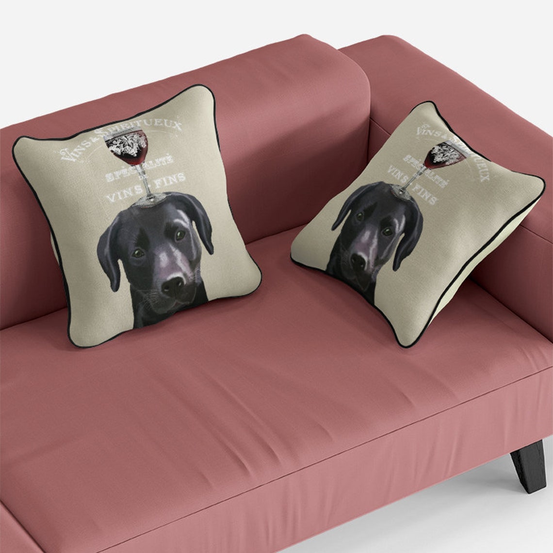 Black Lab Gifts Black Lab Pillow Black Lab Cushion Cover Funny Etsy