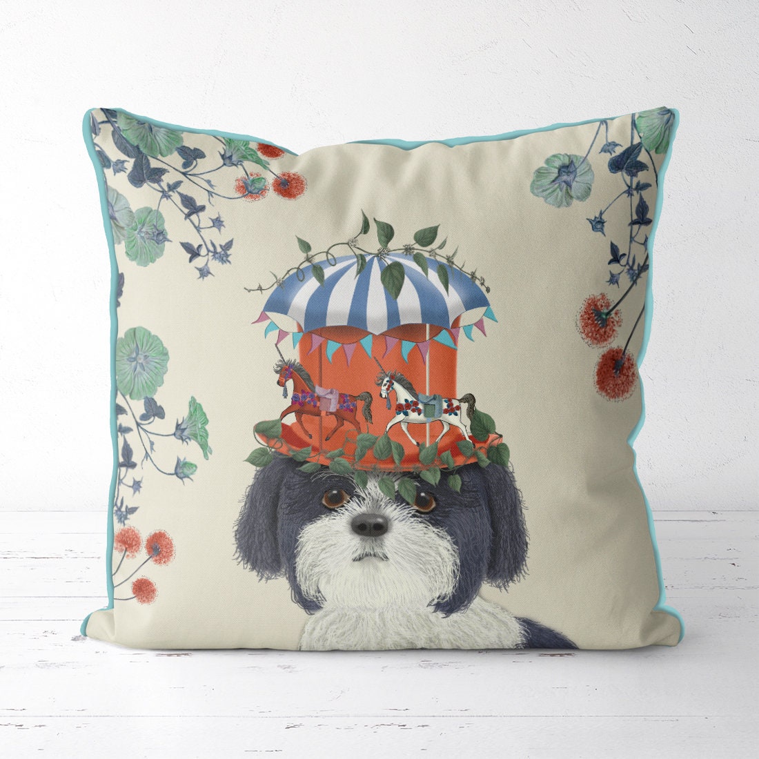 Shih Tzu Gift Shih Tzu Pillow Cover Shih Tzu Cushion Cover Etsy