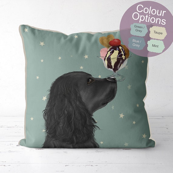 Black Cocker Spaniel gifts cocker Dog pillow animal shaped dog lover gift
