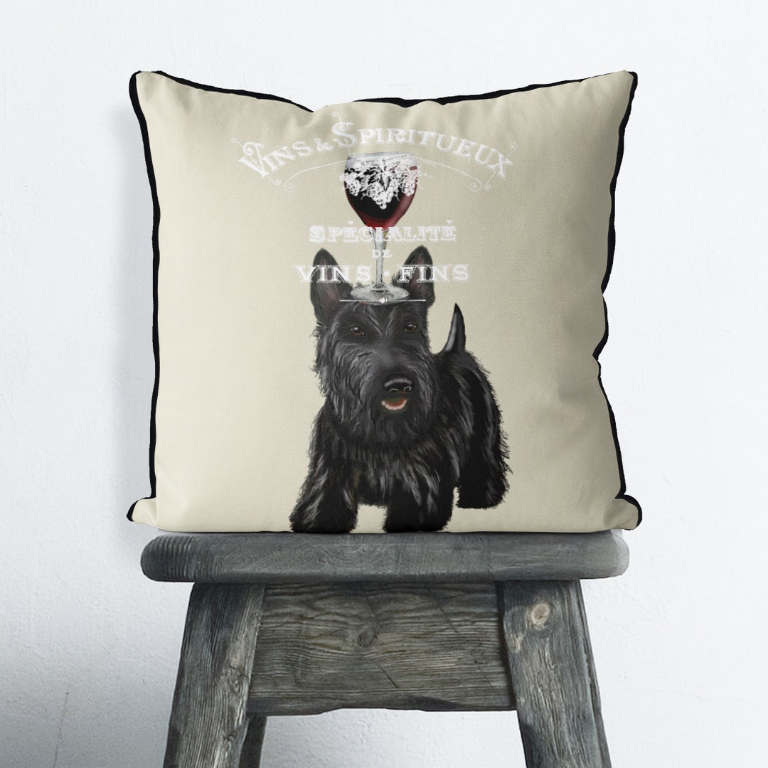 Scottish Terrier Gifts Scottish Terrier Pillow Scottie Dog Etsy
