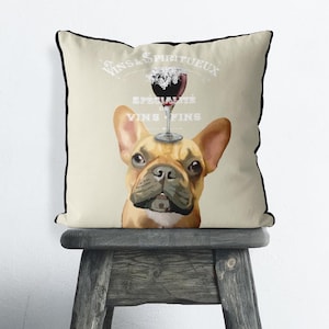 French Bulldog Pillow Dog Pillows French bulldog cushion frenchie gifts frenchie pillow dog gift cute pet gift accent pillow fiance gift
