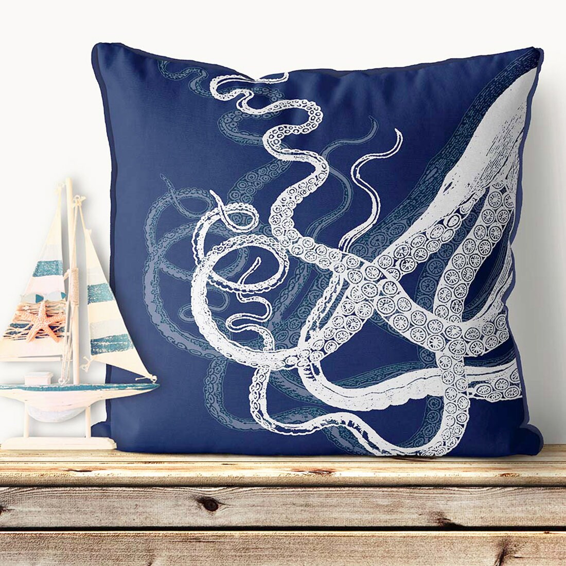 Octopus Tentacles Pillow Cover Blue and White Pillow Nautical Pillow Nautical Decor Octopus Pillow Octopus Decor Beach House Decor Etsy