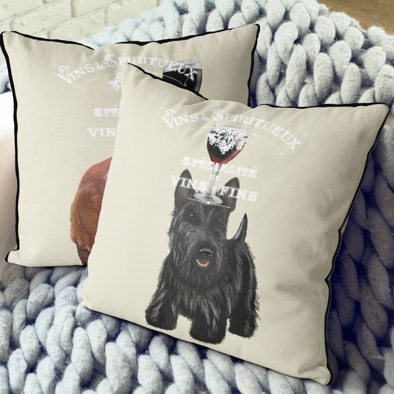 Scottish Terrier Gifts Scottish Terrier Pillow Scottie Dog Etsy
