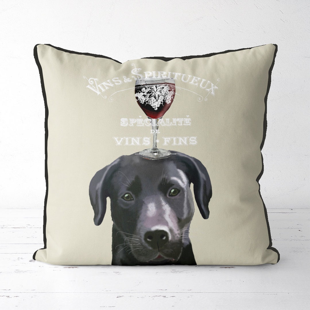 Black Lab Gifts Black Lab Pillow Black Lab Cushion Cover Funny Labrador
