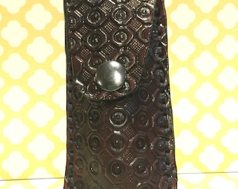 Handmade and tooled Pocket knife pouch