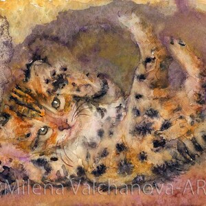 Тiger kitten, CAT ART PRINT - watercolor cat painting,cat art -Unique gift for cat lovers-For her  watercolor wall art for home 5&quot;x7&quot;