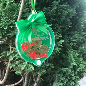 Money bauble, personalised stocking filler, gift, Christmas Baubles,christmas, christmas tree, christmas tree decor, handmade,