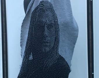 The Witcher shawl, Witcher inspired, Witcher knitwear, Henry Cavill, knitted shawl, toss a coin to your Witcher, vegan friendly, unisex