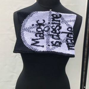 Knitted Cowl, A discovery of witches, handmade, vegan friendly