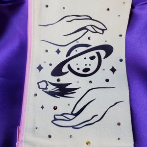 Shiny Space Life Bolsa multiuso: maquillaje, pinceles, maquillaje, bolsa de cartas del tarot, billetera de dinero - personalizable