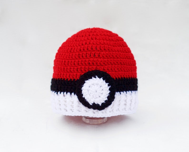 pokemon hat crochet pokemon hat Pokeball hat pokemon go hats crochet pokeball hat