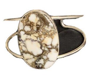 Native American Women's Wild Horse Turquoise Cuff Bracelet | Sterling Silver | 10499