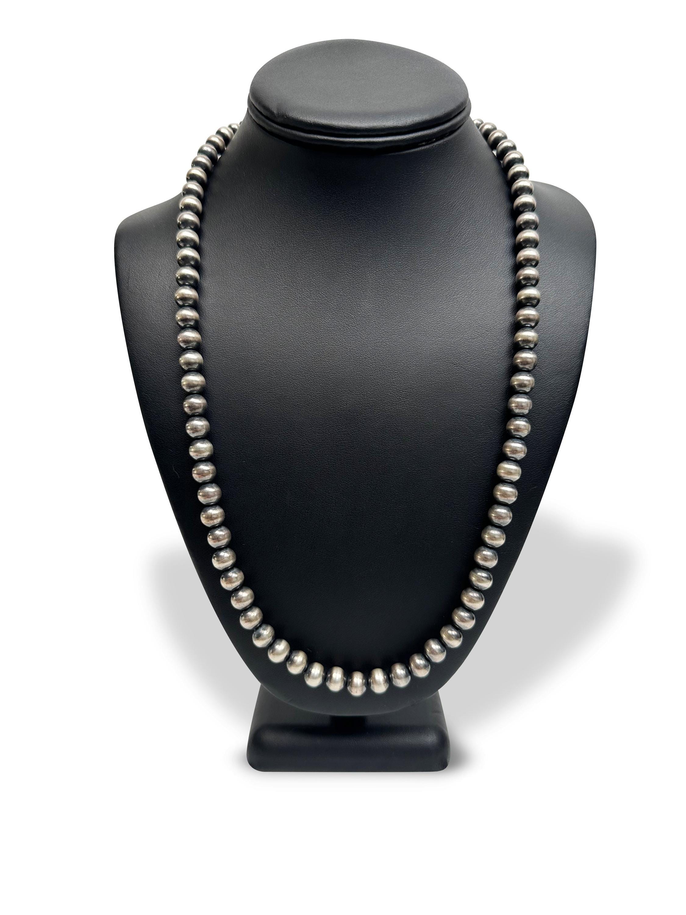 9mm Sterling Silver Navajo Pearls | Authentic Native American