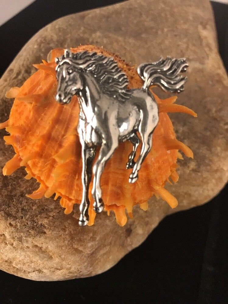 Galloping Horse Pendant Sterling Silver Native American Wedding