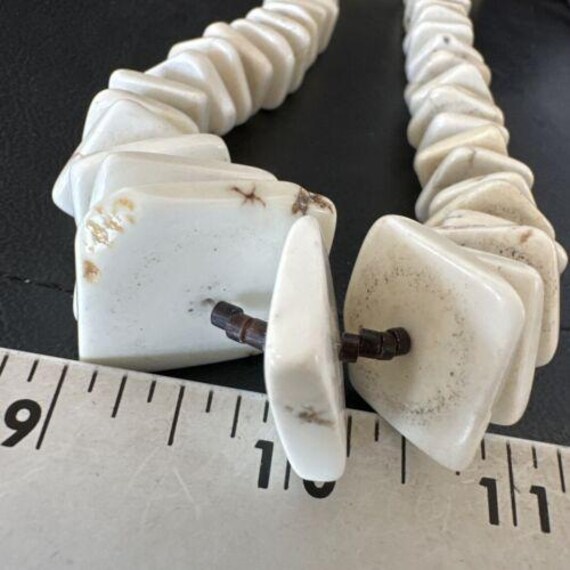 Collana Heishi In Osso Di Bufalo Nativi Americani - Con Turchese, Corallo E Occhio Di Tigre