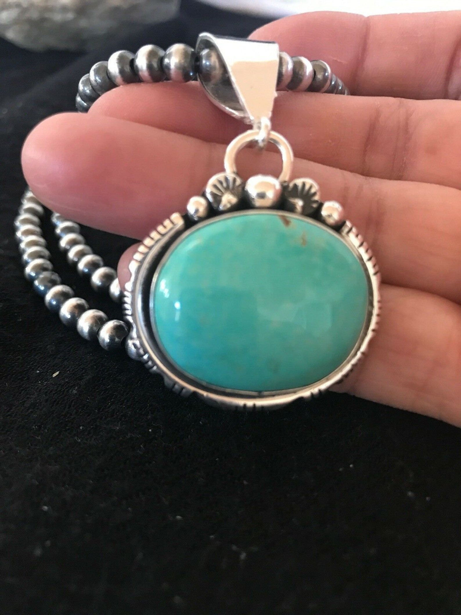 Native American Gift Navajo Pearls Sterling Silver Blue Etsy Singapore