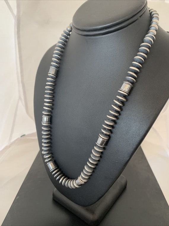 Silver navajo beads sale