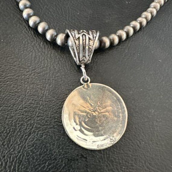 Hopi Man in the Maze Pendant | Sterling Silver Necklace