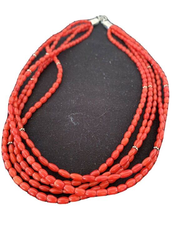 Native american red coral best sale necklace