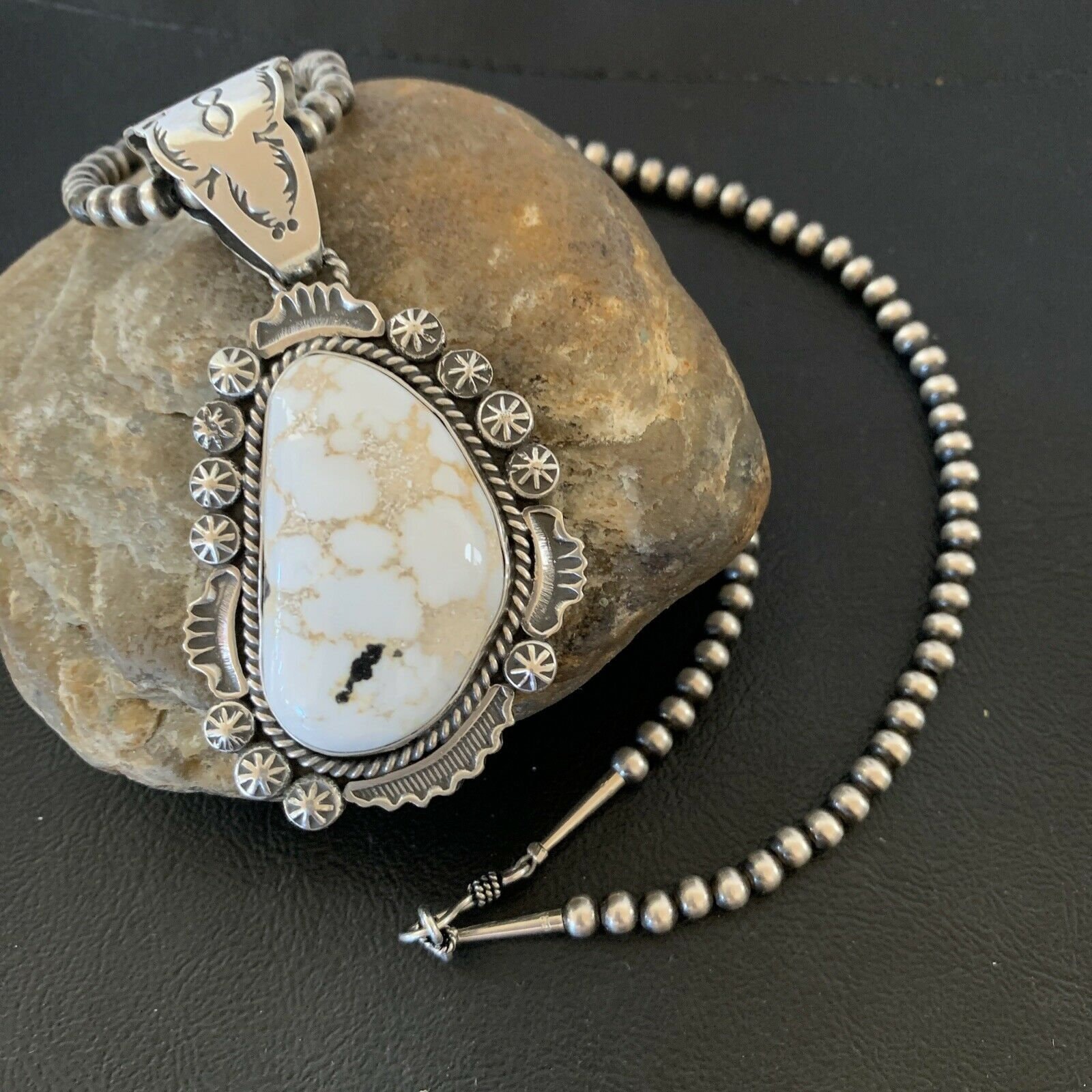 White 2024 turquoise pendant