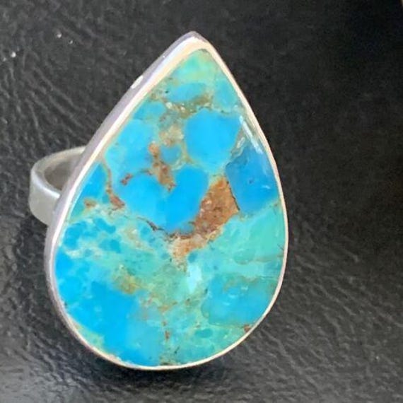 ナバホブルーキングマンターコイズリング | スターリングシルバー