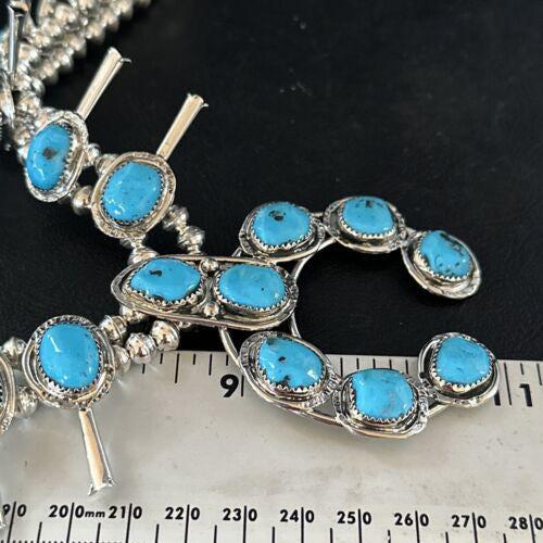 キングマン ターコイズ スカッシュ ブロッサム ネックレス | ナバホ