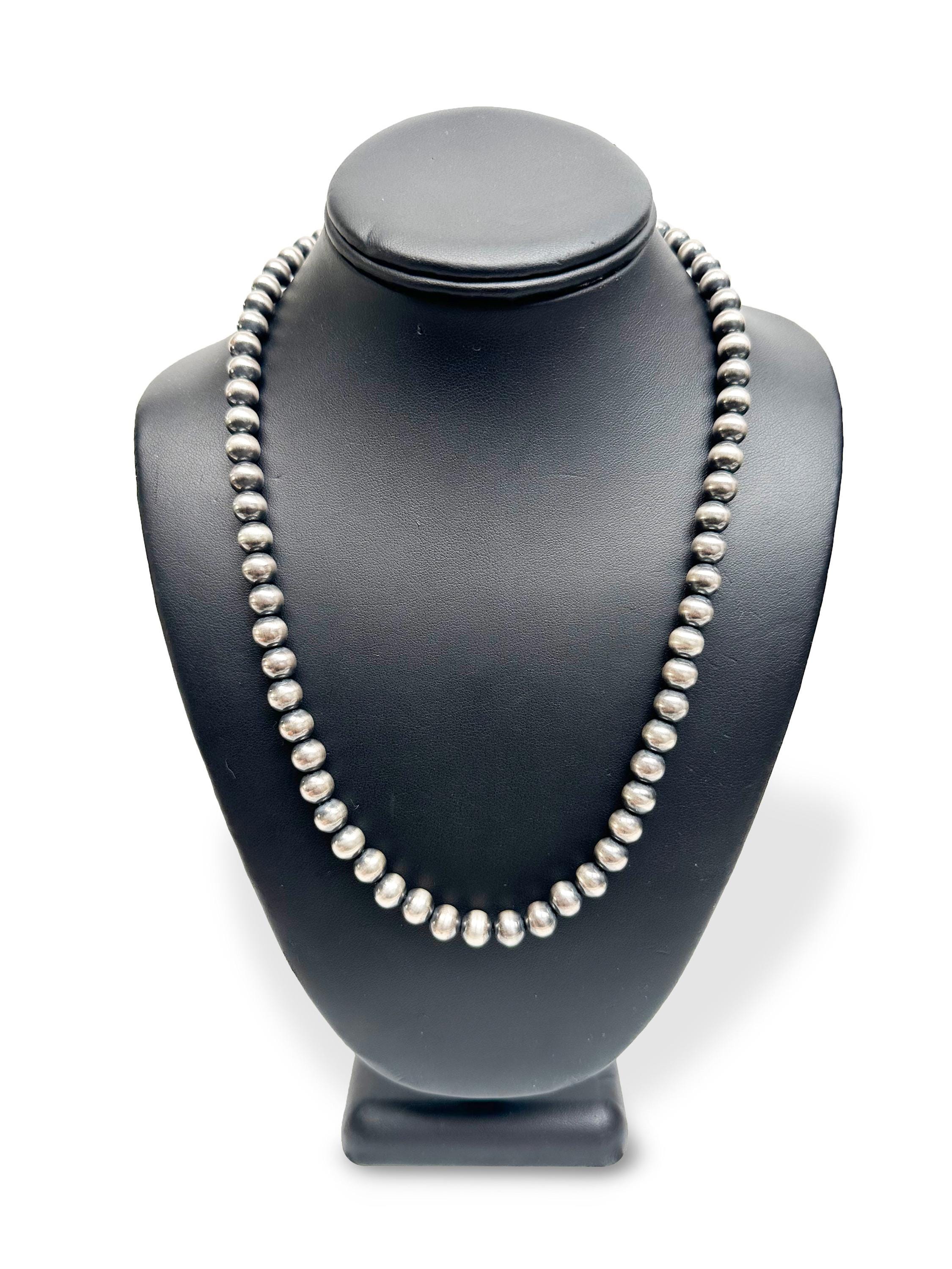 9mm Sterling Silver Navajo Pearls | Authentic Native American