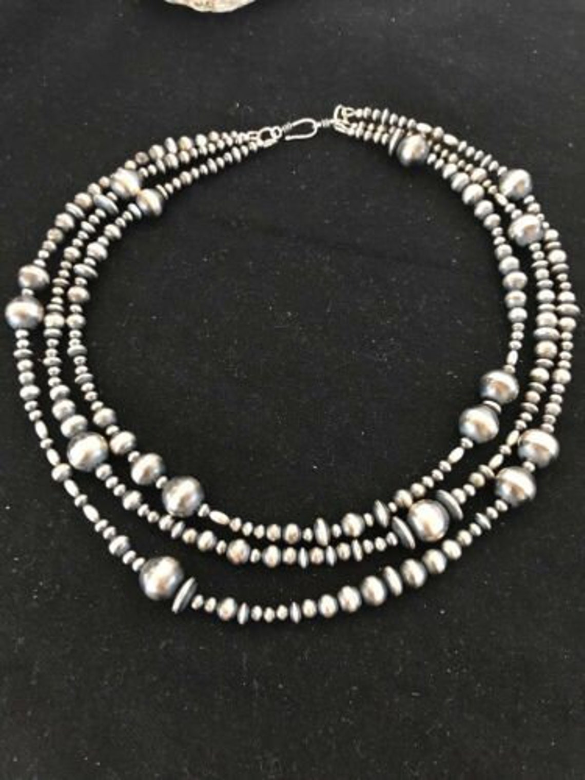 Navajo Pearls Native American Sterling Silver Necklace Gift 3 Etsy