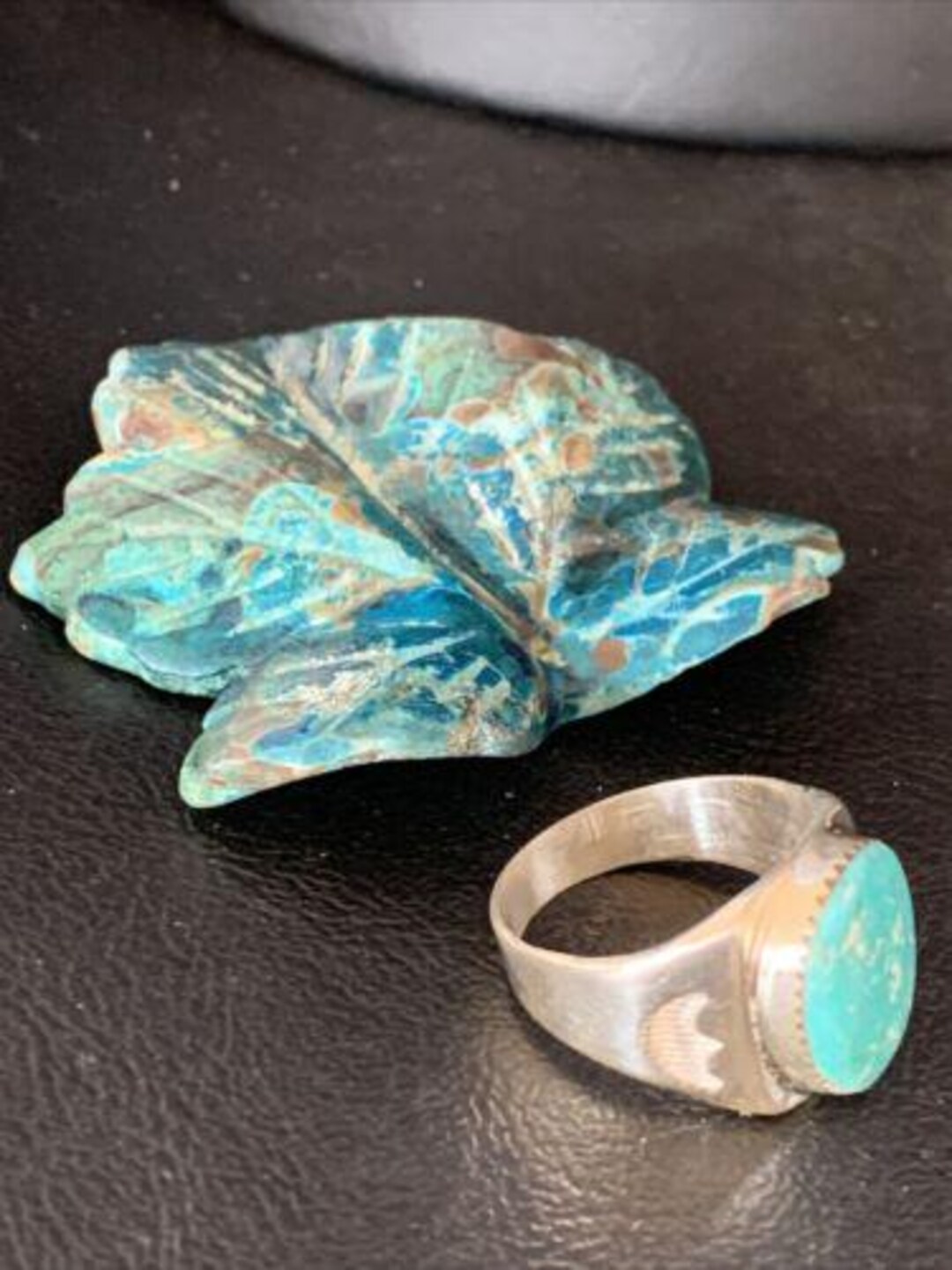 Navajo Blue Kingman Turquoise Ring | Sterling Silver | Sz 11 ...