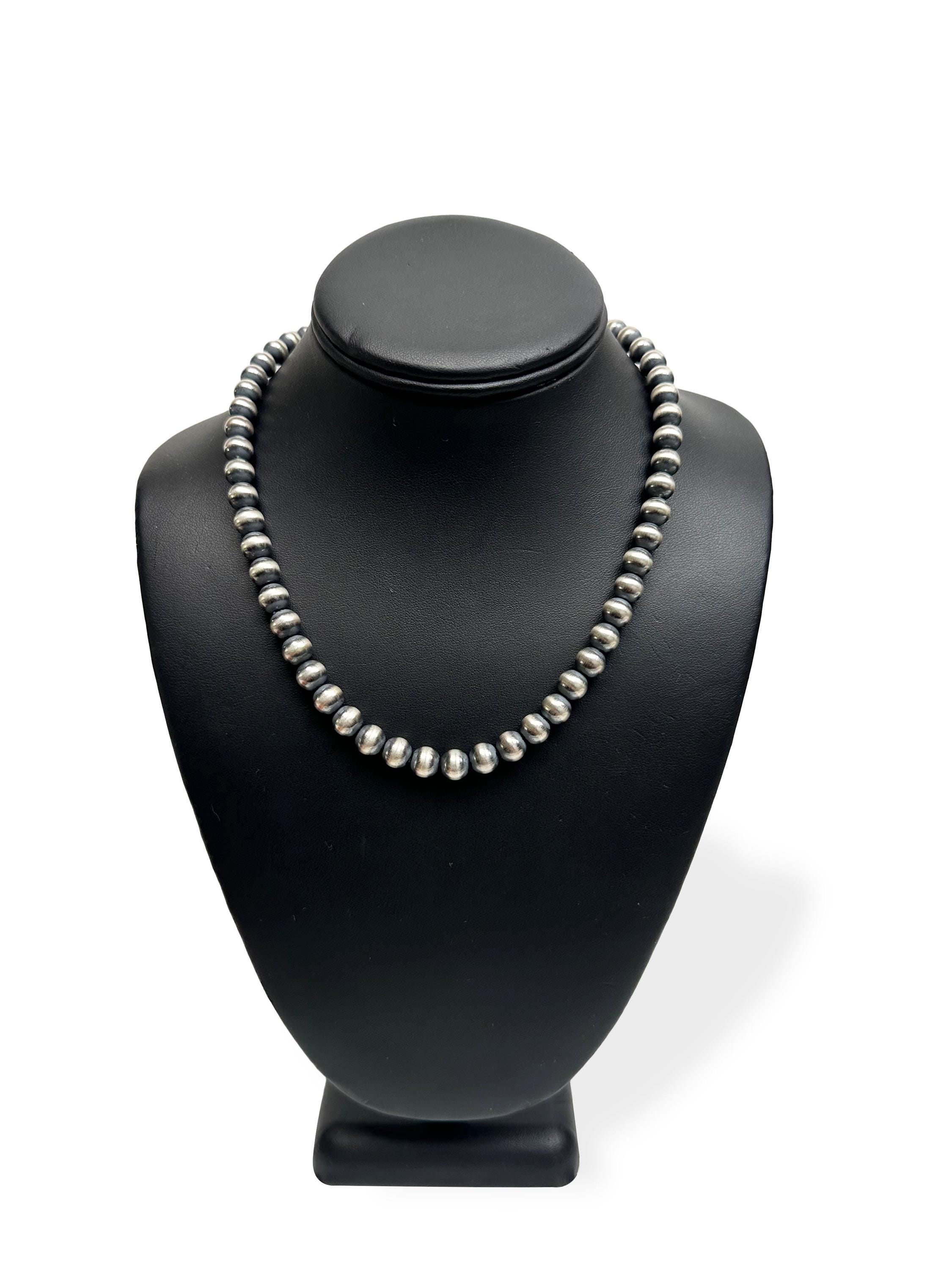 9mm Sterling Silver Navajo Pearls | Authentic Native American