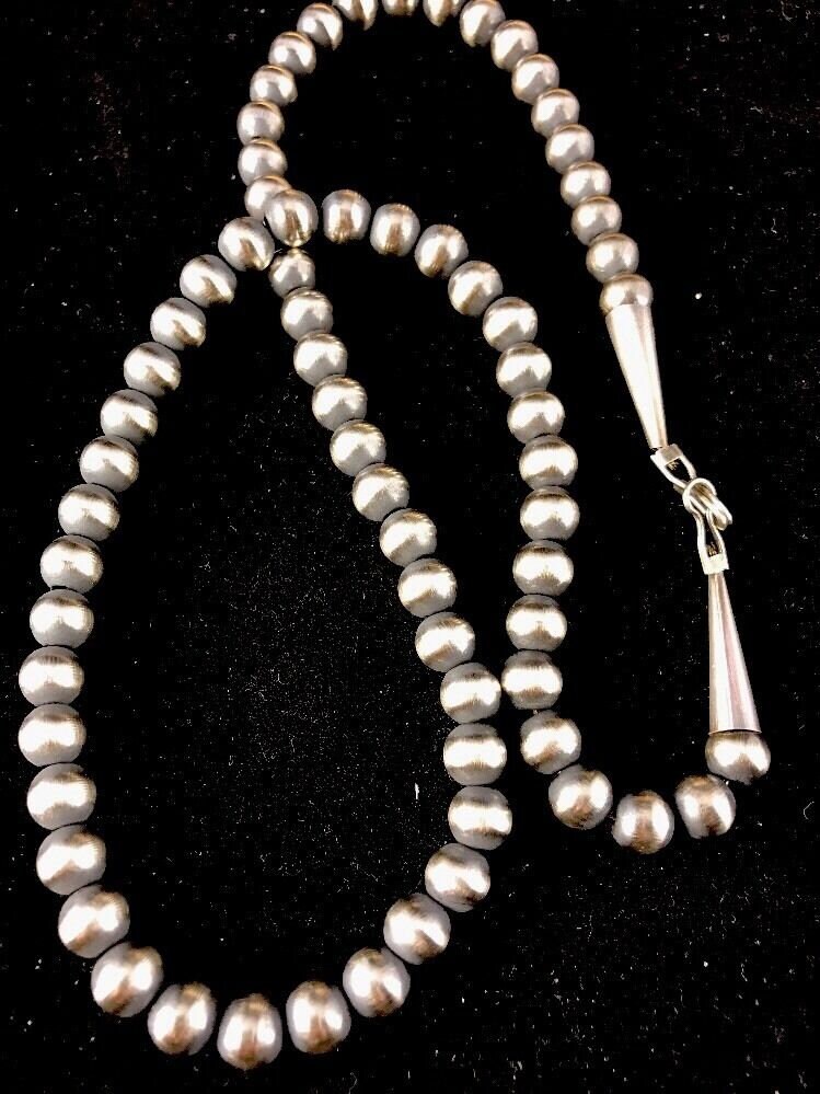 Native American Navajo Pearls 5mm Sterling Silver Bead | Etsy