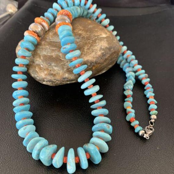 Turquoise Necklace Authentic Native American Jewelry Navajo