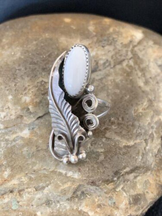 NAVAJO ホワイトバッファローターコイズリング Navajo