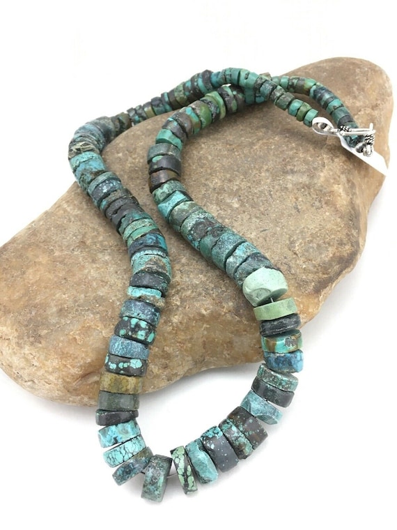 Native american heishi necklace deals