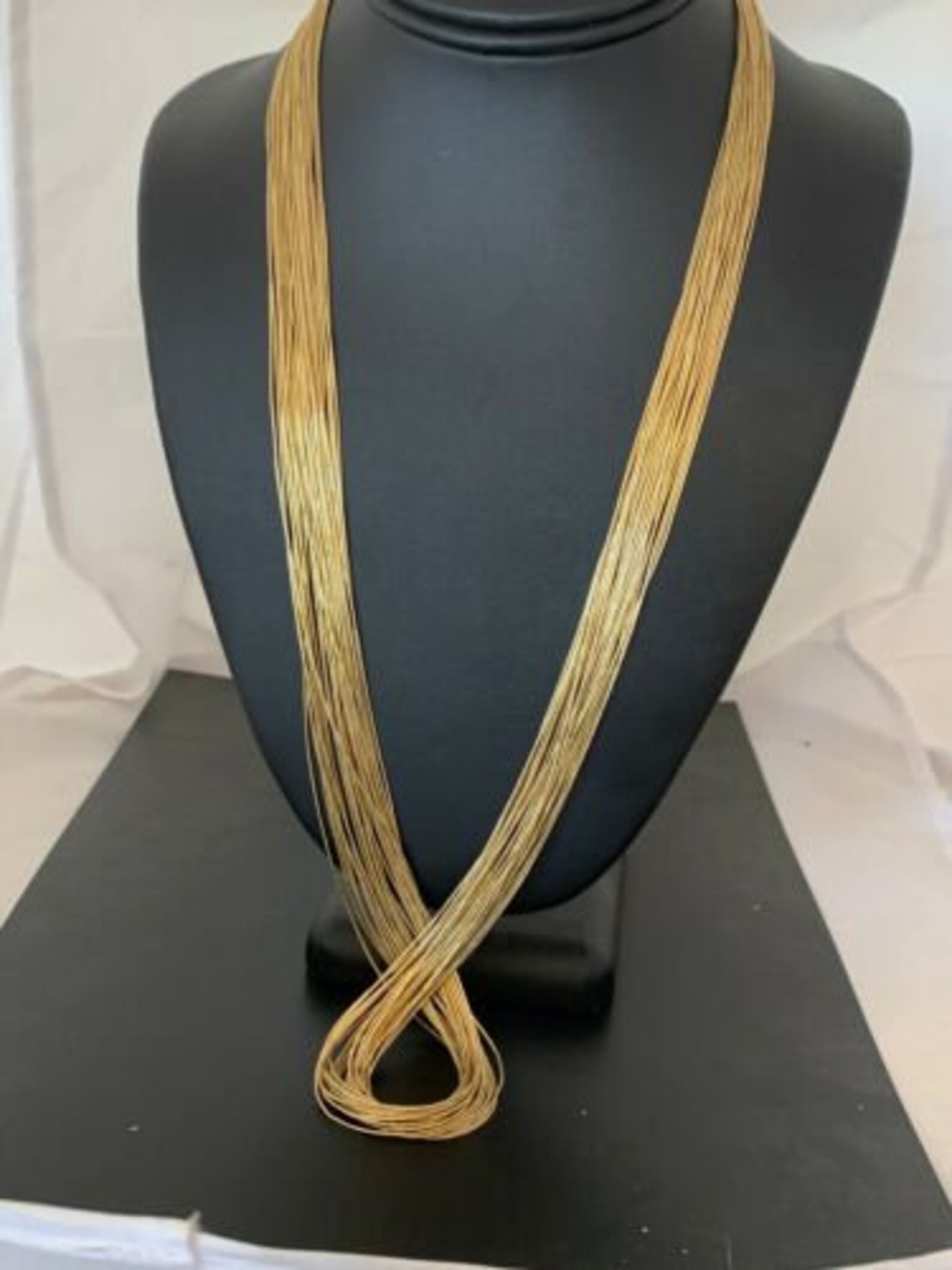 Liquid Gold Filled Heishi 30 St Sterling Silver Tubes Necklace Etsy