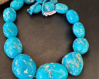 メンズ ナバホ ブルー スパイダーウェブ ターコイズ ペンダント