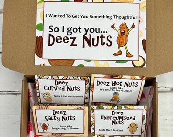 Deez Nuts Gag Gift: Personalized Nut Snack Box - Etsy