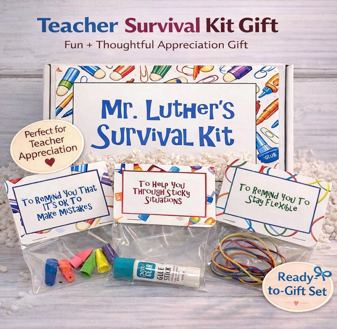 Teacher Survival Kit Gift | Teacher Appreciation Gift | End of Year ...