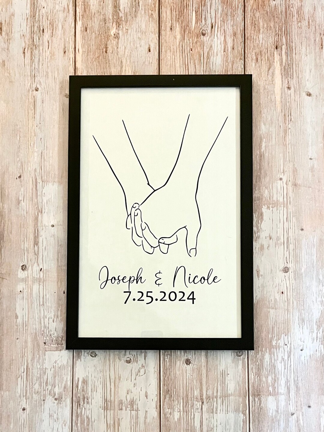 11x17 Personalized Couple Wall Art Gift for Wedding Etsy