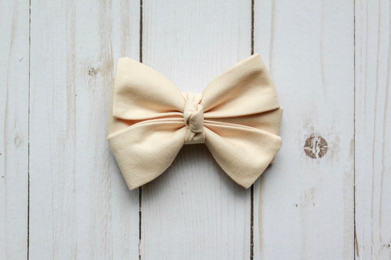 Vanilla Bow Pinwheel Bow Boutique Bow Neutral Bow Lucy Wynn Co Girls Bow Ivory Bow Summer Bow Knotted Bow Baby Headband Bow