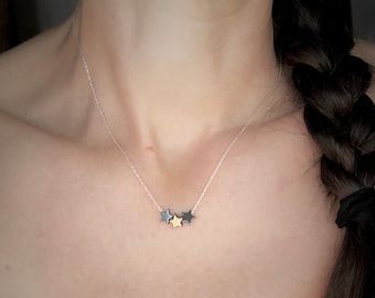 3 Star Delicate Necklace, ACOTAR, ACOMAF, ACOWAR Jewelry, Court Of Dreams, Three Stars, Mountains, Wishes Come True, Feyre & Rhys, Fan Gift