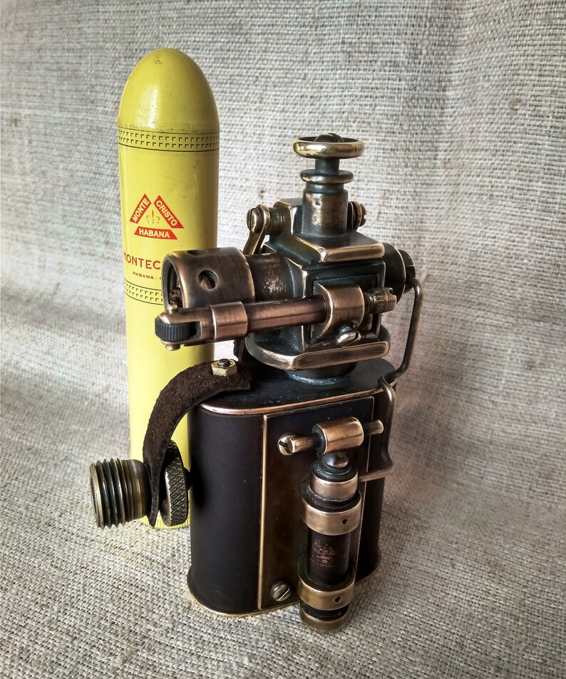 Lighter steampunk Fireman 2 tablebelt lighter Etsy
