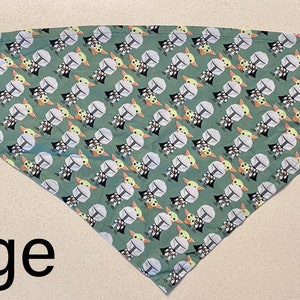 Cartoon Mando and Grogu Dog/Cat Bandana image 5